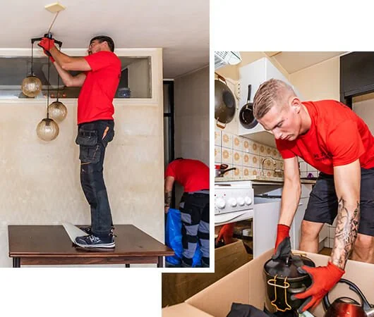 Ontruiming de Zwart aan het werk