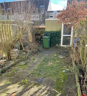 nette tuin na ontruiming