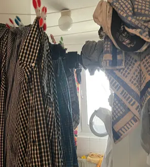 hangende doeken voor raam