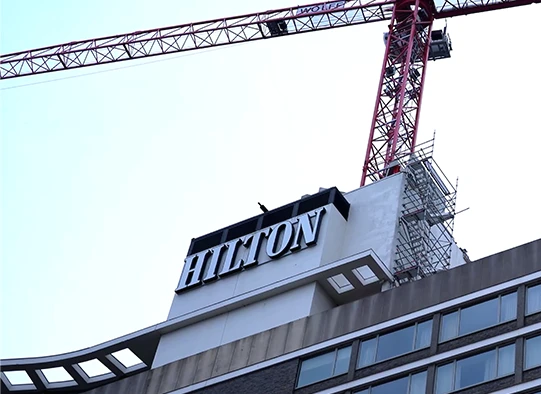 hilton ontruiming amsterdam